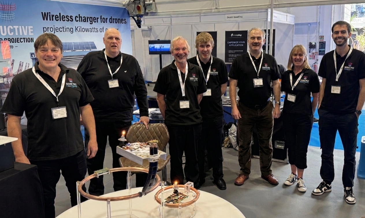 Inductive Power Projection team at an exhibition stand